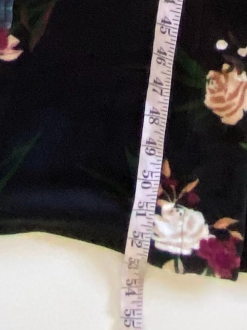 la Vie en Rose Floral Velvet Plush Wrap Robe Sz Medium - Picture 7 of 8